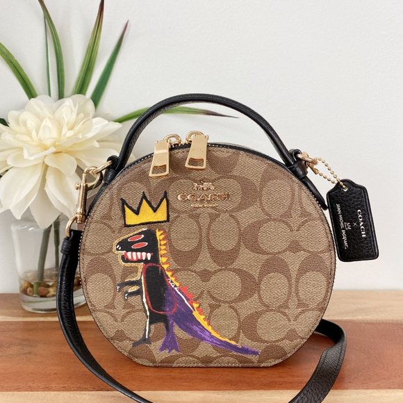 Coach x jean michel basquiat canteen crossbody in signature canvas Clearance
